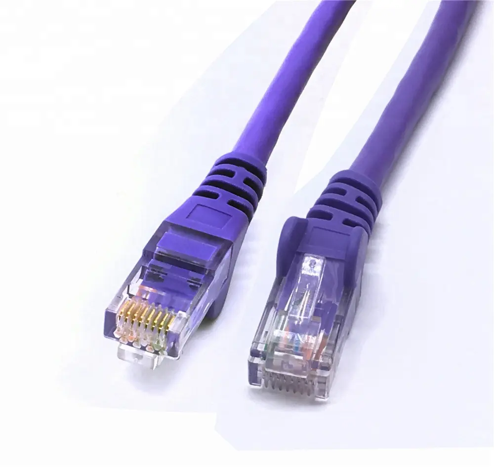 Purple Broadband Computer snag less 8P8C m to m RJ45 CAT 6 6a UTP FTP STP Cat6 Network LAN Cat6a Ethernet Patch Cord Cable Lead