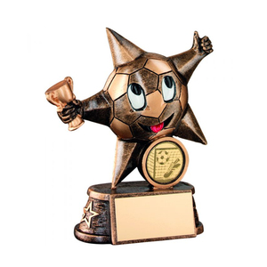 Trofeo de Resina de <span class=keywords><strong>Portero</strong></span> de Fútbol con Balón en las Manos - Product Image 5