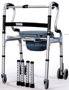 Chaise de douche pliable pour personnes handicapées avec roulettes - Product Image 2