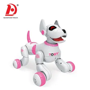 HUADA 2023 produk desain baru mainan Robot anjing pintar Rc kualitas tinggi dengan kabel USB untuk grosir