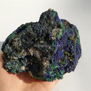 ตัวอย่างผลึกหินอะซูไรต์และหินมาลาไคต์,แร่อะซูไรต์จากธรรมชาติสำหรับตกแต่งบ้าน - Product Image 4