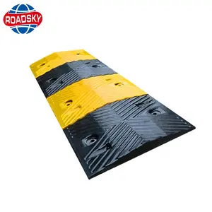 Road Safety Rubber Bump Outdoor Traffic Speed Hump