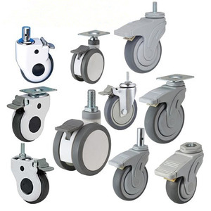 Wbd casters de alta qualidade, médica casters silenciosos hospital hi lrom 305 cama rodas - Product Image 6