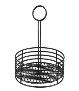 Eco-Friendly Black Kitchen Countertop Metal Iron Wire Condiment Caddy Organizer Handle for Sauce <strong>Bottle</strong> <strong>Storage</strong> <strong>Rack</strong> (Flexible - Product Image 4