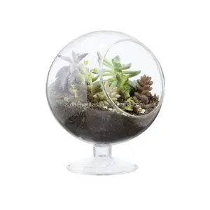 Container Vase Pot Wedding Decor Round Clear Glass Terrarium Globe Fish Bowl Glass Vase