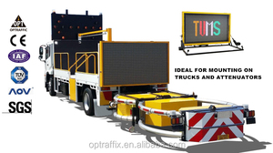 لوحة إعلانات LED متحركة 12 فولت للسلامة المرورية وتحذيرات الطرق، شاشة عرض VMS متغيرة الرسائل للمركبات - Product Image 6