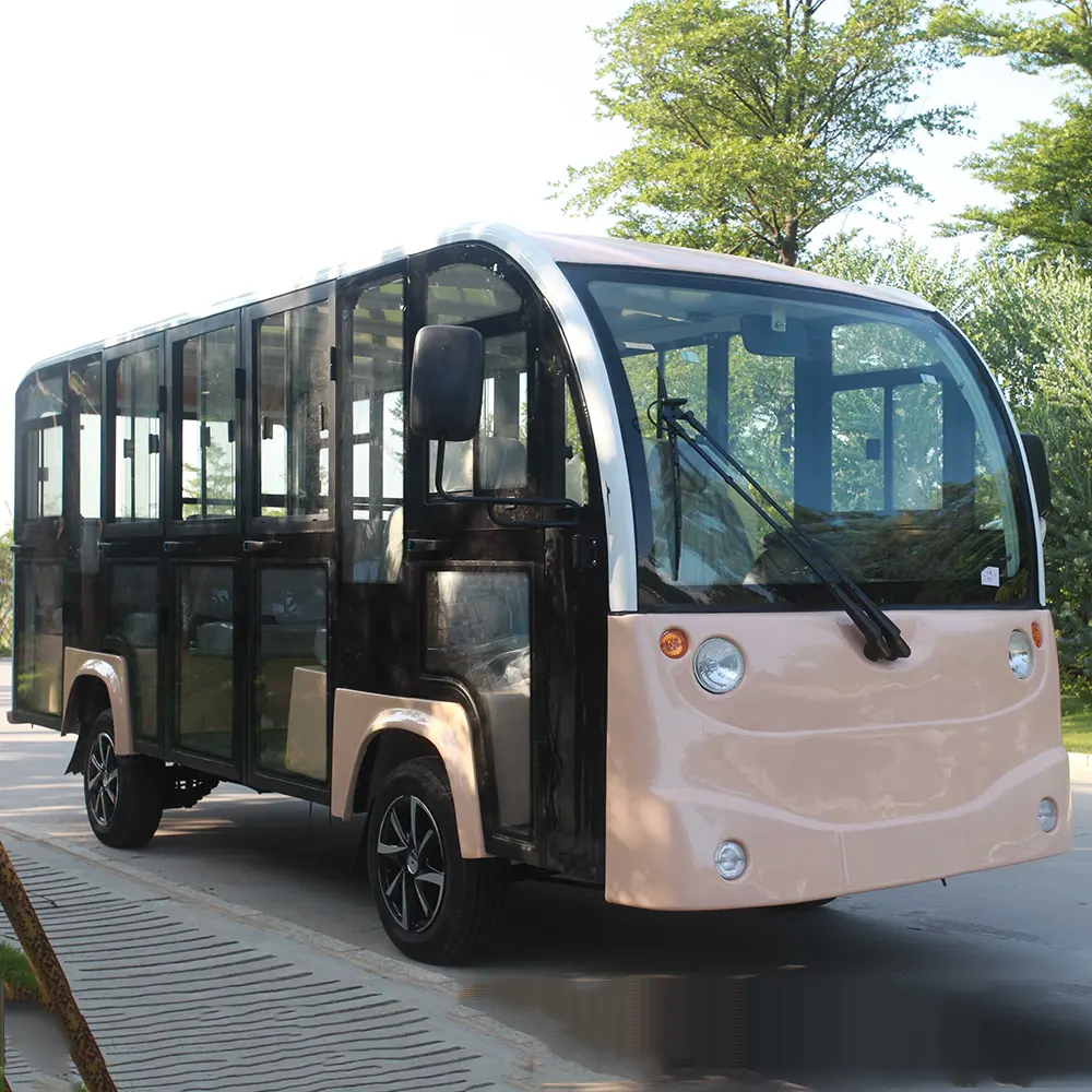 Moderne elektrische tour shuttle bus sightseeing auto met ce-certificering