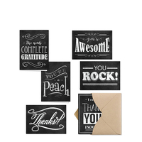 Carte de remerciement marron kraft, carte d'invitation, carte de vœux personnalisée avec logo en aluminium doré gaufré, 300gsm, 1 pièce