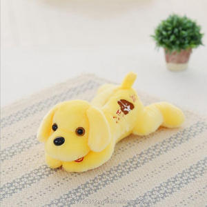 Kustom Gaya Baru Mode LED Cahaya Warna-warni Mewah Boneka Anjing Mainan untuk Anak-anak Bermain