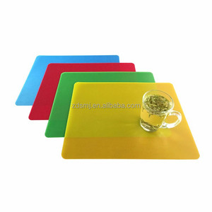 Trasparente di colore solido PP di plastica da cucina stuoia di tabella/tappetino di taglio/sughero tovagliette - Product Image 2
