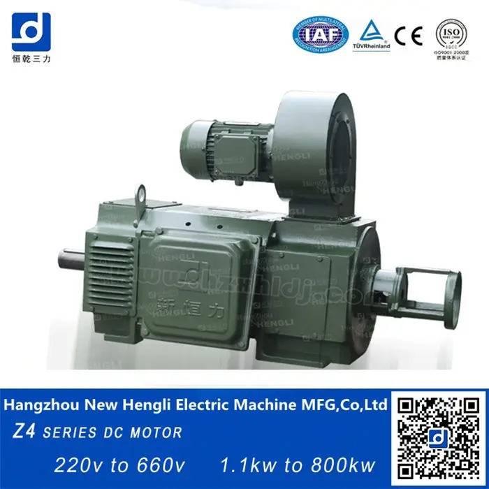 1.5kw 750kw Elektronik için 750-3000 RPM DC Motor Mıknatıs Motor, Z4 Serisi Orta Boy Satış Mıknatıs Motor