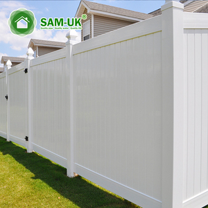 Sam-uk vendita calda giardino orticoltura protezione UV vinile bianco pvc vinal privary recinzione economica