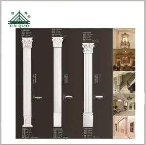 Water Proof Buiten Decoratie Wit Glasvezel Beton Cement Vierkante Romeinse Kolom Pijlers - Product Image 1
