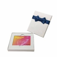 Caja de tarjetas de regalo elegante con tapa