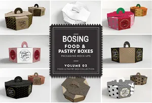 Kotak Makanan Kue Sekali Pakai Kertas Dilapisi 24 Cupcake Kotak Kertas Kraft Gading dengan Jendela