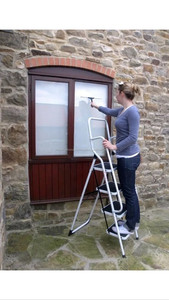 NOUVEAU COMPACT en aluminium étape en métal mobile bibliothèque échelle - Product Image 5