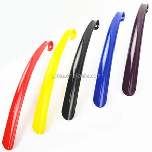 Popular 42cm colorful long handle plastic shoe horn