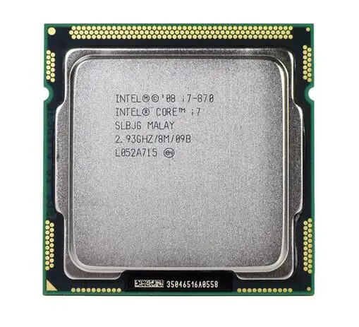 מקורי מעבד i7 870 Quad Core 2.93GHz TDP 95W LGA 1156 8MB Cache שולחן העבודה מעבד