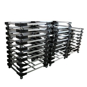 JOIN-carrito móvil de plástico de 4 ruedas, caja de transporte para almacenamiento de logística - Product Image 6