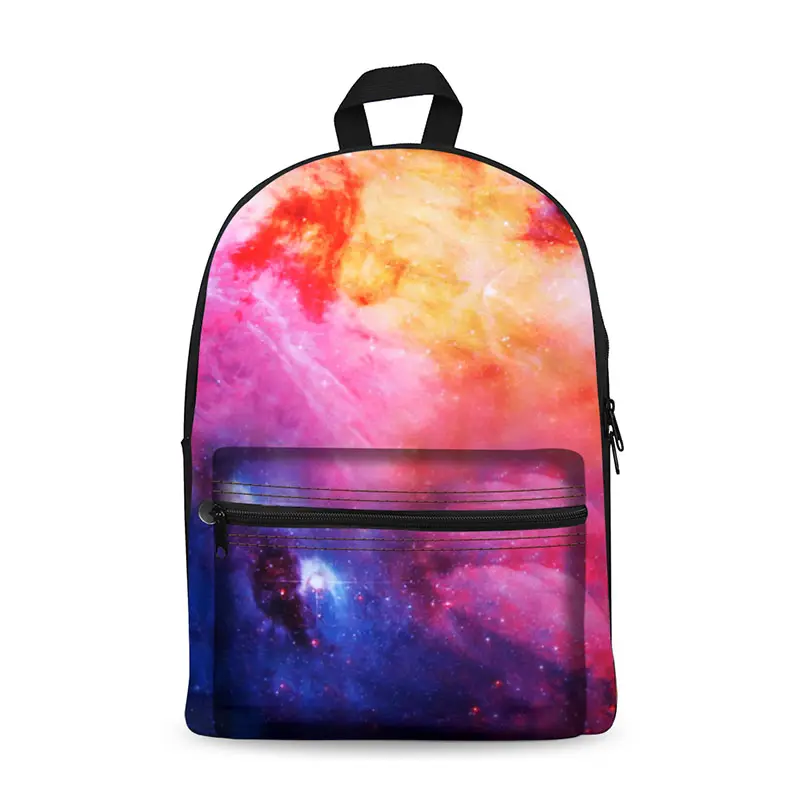 आकाशगंगा फैशन डिजाइन कैनवास बैग थोक के लिए लड़कियों और लड़कों के लिए बैग पैक स्कूल