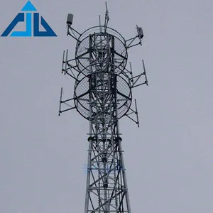 Telecommunacation steel truss elevator monopole antenna towers