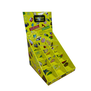 Caja de exhibición de soporte de mesa personalizada OEM, bandeja de exhibición <span class=keywords><strong>PDQ</strong></span> de mostrador corrugado para estantes de exhibición de mostrador de tienda