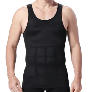 Wholesale Compression Mens Blank Tank Tops Fitness Men's Body Shaper Vest