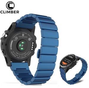 De acero de para Garmin Fenix 5X metal Correa ajuste fácil 26mm ancho de acero inoxidable bandas de reloj Garmin fenix 5x3 HR - Product Image 1