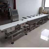 IP66 Water Proof Gewicht Sorter Sorteren Van Voedsel Voor Pluimvee Zee Voedsel Zeevruchten Fruit Datum Sorteren Sorteermachine Door Gewicht