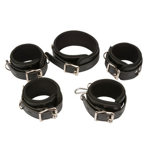 Enkel Polsstaaf <span class=keywords><strong>Bondage</strong></span> Terughoudendheid Met Nekkraag Fetisj Sm Beenhandboeien Handboeien Manchetten Spreiderstang