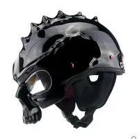 YM-333 2017 coole schweißen motorrad helm designs mit schädel skelett offenes gesicht helm motorrad