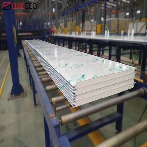 Panneaux muraux en <span class=keywords><strong>mousse</strong></span> isolante sandwich, panneaux muraux en métal EPS ciment pour camion BRD, <span class=keywords><strong>polyuréthane</strong></span>, 3 ans, panneaux muraux en bois de villa, qualité B - Product Image 2