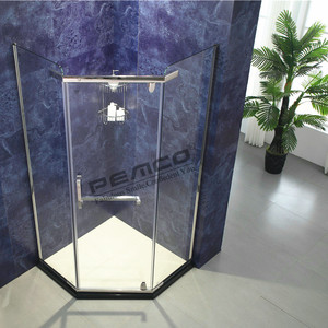 A Forma di Diamante di Base Bagno con Doccia Cabina Impermeabile Wc in Acciaio Inox Recinzione - Product Image 5