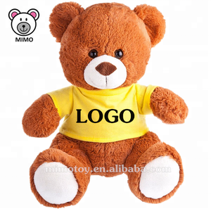 Orsacchiotto Gigante in Morbido <span class=keywords><strong>Peluche</strong></span> di Cashmere Marrone con Maglietta Personalizzabile per Bambini - Product Image 4