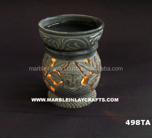 Soapstone Handmade Antique Carved <b>Oil</b> Diffusers <b>Burner</b> <b>Oil</b> - Product Image 1