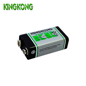 Сухая батарея KINGKONG <span class=keywords><strong>9v</strong></span> 6F22 высокой емкости из углеродного цинка