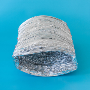 6 Zoll Aluminium PET Silberfarbener Rechteckiger Flexibler Luftkanal Küchenabzugskanal 8ft 10ft Heimbelüftung Luftkanal - Product Image 5