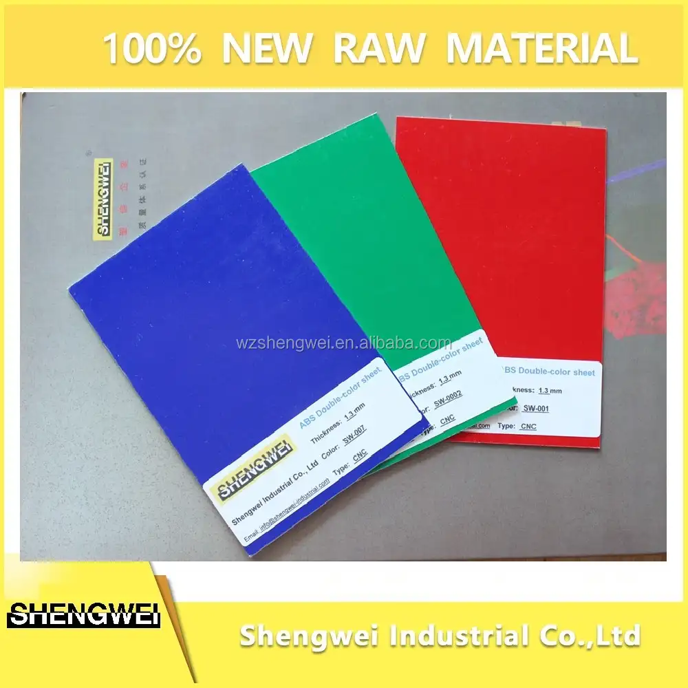 Rigida Abs Doppio Colore Plastic Sheet per CNC e laser engraving