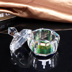 Scatola di gioielli in vetro arcobaleno vetro vuoto vaso di cristallo MH-QT0442 - Product Image 3