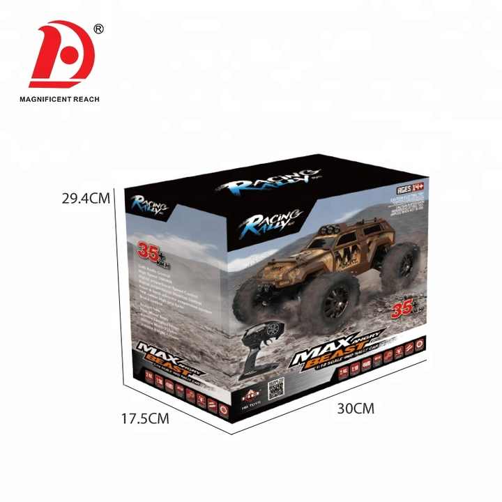 HUADA 1:18 전체 규모 큰 바퀴 고속 RC 자동차 장난감 배터리 전원 4WD 드리프트 도로 원격 제어 트럭 장난감 ...