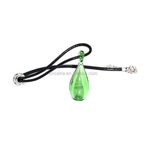 Nuovo diffusore di olio essenziale collana bottiglia di profumo di olio di vetro collane del pendente gocce d'acqua bottiglia di profumo collane - Product Image 4