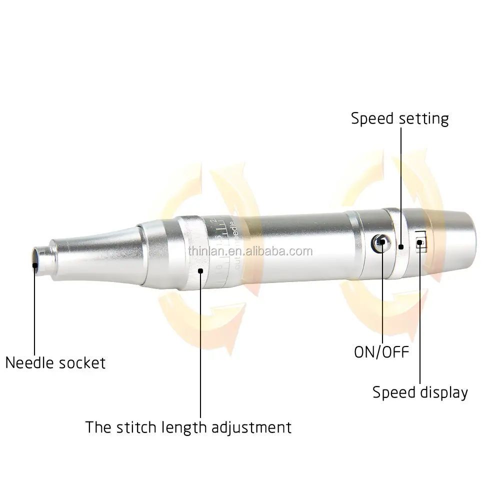 Conjunto de máquina de tatuagem permanente, kit de máquina de tatuagem profissional para máquina digital de sobrancelha e lábio