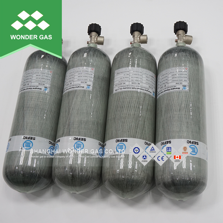 Carbon Fibre Cylinder China Manufacturer Paintball Tank Carbon Fiber Cylinder Pcp Air Gun 6.8l High Pressure Carbon Fiber Tank