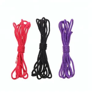 4mm 5mm 10mm braided cotton multi colour cord with mix color wholesale cheap coloured pp rope