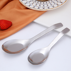Cucchiaio da Zuppa Grande in Acciaio Inox con Fondo Piatto, Vendita Calda, OEM ODM - Product Image 4