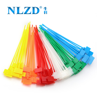 Attaches de câble en nylon de 8 pouces, noir/vert/jaune/bleu/rouge/orange, attaches de câble en plastique, étiquettes de marquage, autocollants, 4 6 pouces