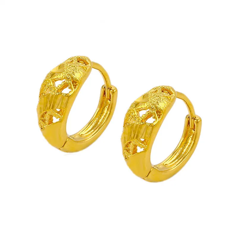 Xuping dubai gold 24K imitation jewellery fashion style earrings for women