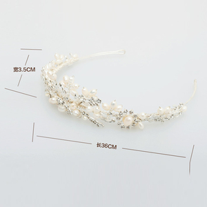 Diadema <span class=keywords><strong>de</strong></span> perlas para boda, corona <span class=keywords><strong>de</strong></span> Tiara <span class=keywords><strong>de</strong></span> princesa <span class=keywords><strong>de</strong></span> cristal grande para mujer, venta al por mayor - Product Image 6