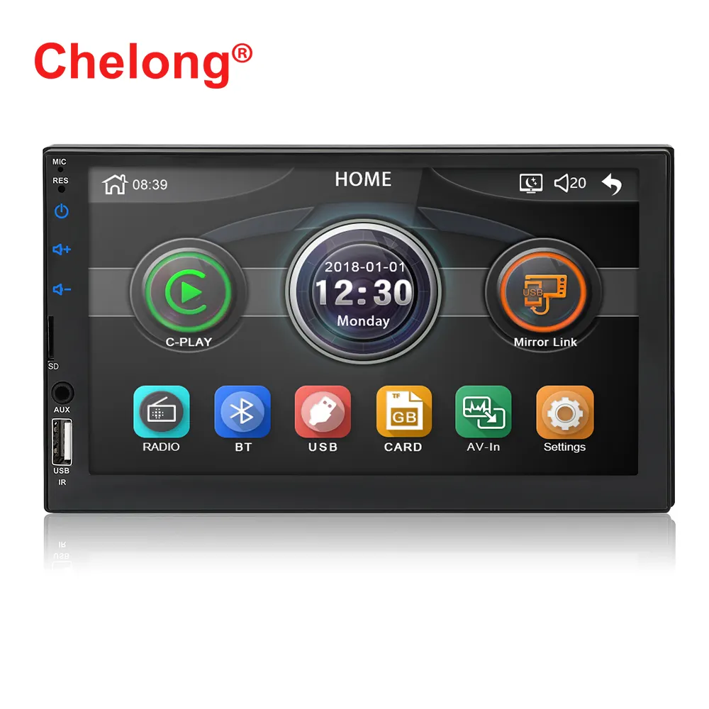 Neues Produkt CL-7049D 2 Din Autoradio 7 "Touch Screen Video MP5 Spieler Spiegel Link USB TF Stereo