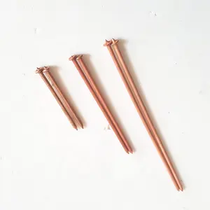 3X130mm Copper Coated Weld CD Pins , Marine Insulation Stud PIns